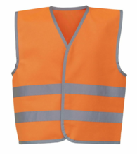 Load image into Gallery viewer, Child's Hi-Vis Waistcoats in Orange