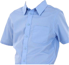 Load image into Gallery viewer, General Schoolwear - Boys Blue Single Pack Short Sleeved Shirt
