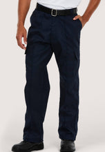Load image into Gallery viewer, Cargo Work Trousers Navy
