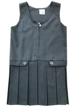Load image into Gallery viewer, General Schoolwear - Girls Pinafores - Zip Front in Grey
