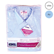 Load image into Gallery viewer, General Schoolwear - Girls Blue Single Pack Short Sleeved Shirt
