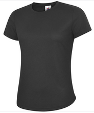 Load image into Gallery viewer, Ladies Ultra Cool T Shirt - Black (Leisurewear)
