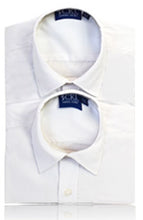 Load image into Gallery viewer, General Schoolwear - Boys Short Sleeved Shirts Twin Pack - White
