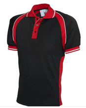 Load image into Gallery viewer, Sports Polo Shirts black &amp; red (Leisurewear)
