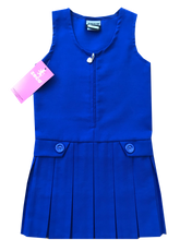 Load image into Gallery viewer, General Schoolwear - Girls Pinafores - Zip Front in Blue
