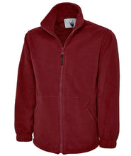 Load image into Gallery viewer, Premium Full Zip Micro Fleece Jacket - Maroon
