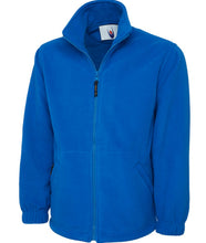 Load image into Gallery viewer, Premium Full Zip Micro Fleece Jacket - Royal Blue
