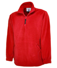 Load image into Gallery viewer, Premium Quarter Zip Micro Fleece Jacket - Red
