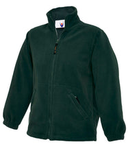 Load image into Gallery viewer, Childrens Full Zip Micro Fleece Jacket - Green
